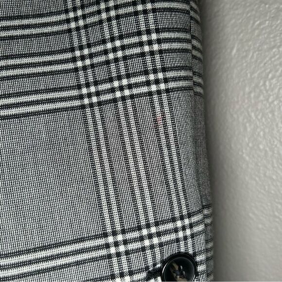 ZARA gray plaid oversized blogger favorite blazer women’s size small - Picture 14 of 15